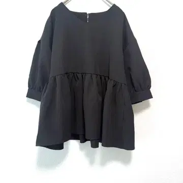 coca 튜닉 V넥 펄 벌룬 슬리브 빅 사이즈