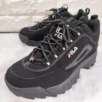 FILA 디스럽터 2 프리미엄 24cm 통굽 스니커즈 블랙