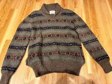 A.O.WHITE 셰틀랜드 울 스웨터 M USA 제조