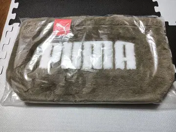 PUMA 플리스 복슬복슬 토트백 브라운