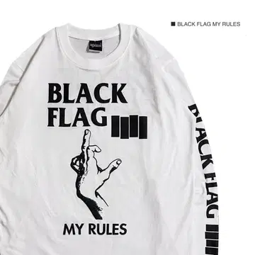 BLACK FLAG 블랙 플래그 XL 긴팔 롱 T셔츠 밴딩 T