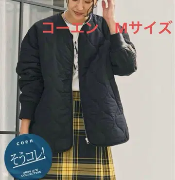 coen 발수 퀼트 블루종 소코레! 이케타 히로에
