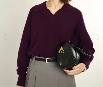 슬로브 이에나 V넥 칼라 니트