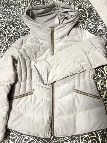 [ 컨디션 최상 ] NOA-GE 후드 부착 다운 자켓 그레이 M