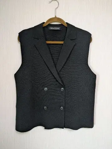 mizuiro ind 미즈이로 인드 그레이 더블 브레스트 베스트