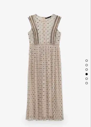 ZARA 세미 시스루 도트 원피스