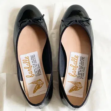 farfalle 파르팔레 에나멜 발레 슈즈 블랙 23cm