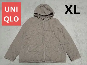 유니클로 퀼팅 자켓 보아 안감 베이지 XL 사이즈