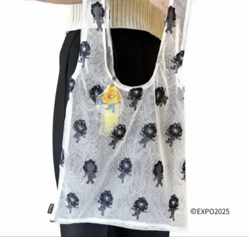 [ 미개봉 새상품 ] 오사카 간사이 만박 미야쿠미야쿠 레이스 에코백 블랙