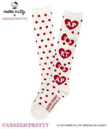 Angelic Pretty Hello Kitty 리본 하이삭스