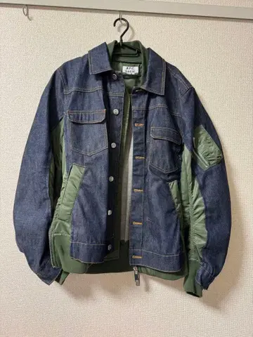 sacai A.P.C 데님 자켓 MA-1