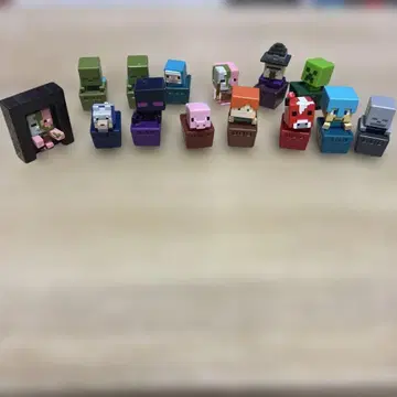 마인크래프트 피규어 14점