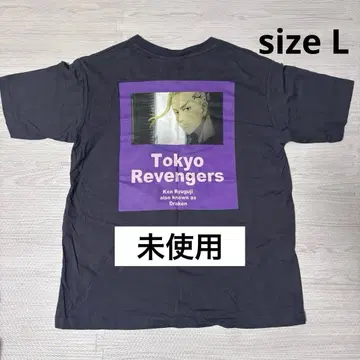 [ 도쿄 리벤저스 ] T셔츠 용궁사 켄 드라켄 다크 그레이 L