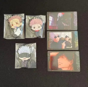 주술회전 러버 마스코트 스냅 카드 회옥 옥절