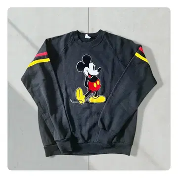 80's 미키 디즈니 맨투맨 빈티지 카와이 후미토 구제 의류 XL
