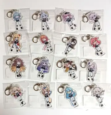 니지홀로 교류전 천계학원 아크릴 키링 풀 컴프 천 포스터 포함