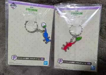 피크민 제일복권 메탈 참 빨간 피크민 파란 피크민