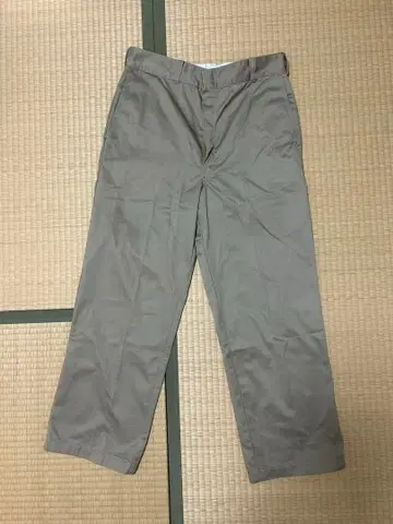 시오타 수빈 코튼 폴리에스테르 트윌 워크 팬츠