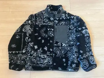 ITEMS URBAN RESEARCH 반다나 패턴 플리스 자켓
