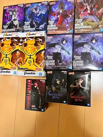 나루토 피규어 묶음 판매 사스케 가아라 외