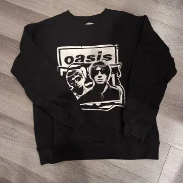 oasis live '25 블랙 맨투맨 M