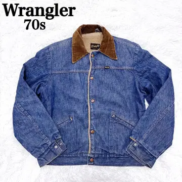 초레어 70년대 USA제 Wrangler 데님 보아 자켓 M 사이즈