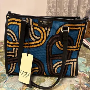 MY BEST BAG 기하학 패턴 토트백