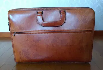 INDEED 라이트 브라운 이탈리아 가죽 비즈니스 백