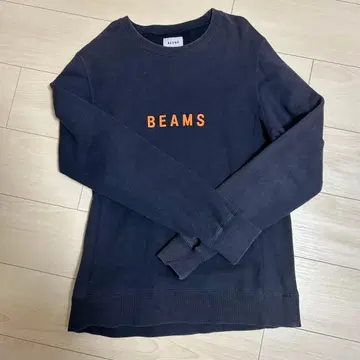 BEAMS 네이비 로고 트레이닝복 M