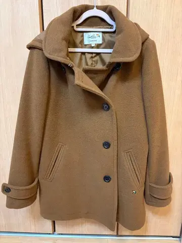 아놀드 파머 후드 부착 울 코트 브라운 사이즈 2 M 사이즈