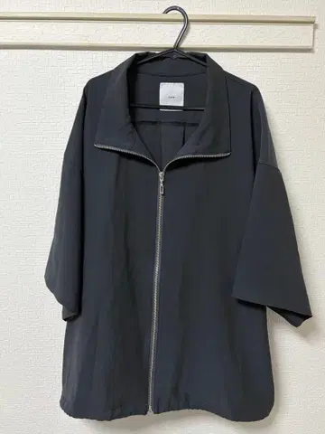 [ Lui's ] 숏 슬리브 지퍼 셔츠