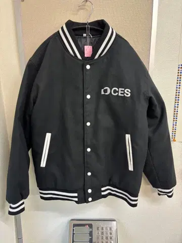 CES 바시티 자켓 블랙