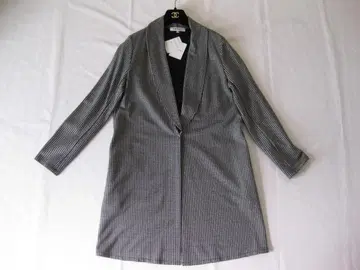 INDIVI 인디비 새상품 스트레치 롱 자켓 하운드투스 체크 38