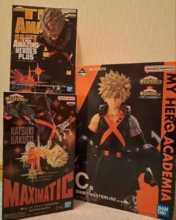 히로아카 바쿠고 카츠키 피규어 3체 세트