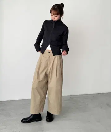 CANAL JEAN/El mar 코튼 크롭 팬츠