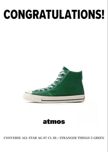CONVERSE ALL STAR AG 87 CL HI / GREEN