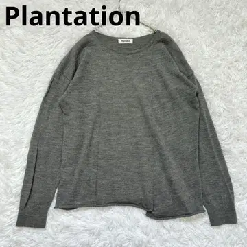 새상품급 플랜테이션 니트 비대칭 디자인 근년 택 울 100%