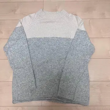 BEAUTY&YOUTH 그레이 화이트 니트 L