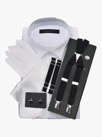 윙카라 셔츠 스탠딩 칼라 포멀 잡화 6종 세트