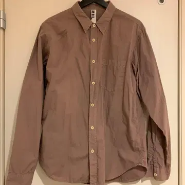 마가렛호웰 MHL. 브라운 긴팔 셔츠 L 사이즈