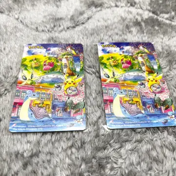 싱가포르 한정판 포켓몬 센터 EZ-link 이지링크 카드 2장