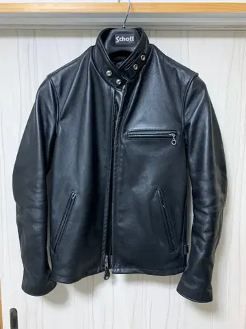 Schott 블랙 싱글 라이더 자켓