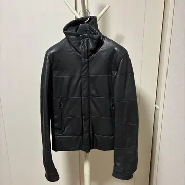 [ 할인 ] AG ( 농축 ) 블랙 가죽 자켓