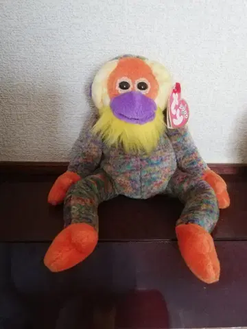 ty 비니 베이비즈 오랑우탄 Bananas 봉제 인형 단종품 원숭이
