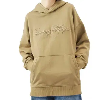 타미 힐피거 카키 후드티 XL 오버 사이즈 로고 후디
