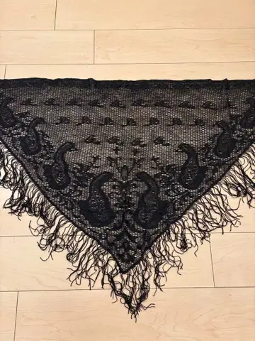 넘버나인 페이즐리 무늬 메쉬 스톨