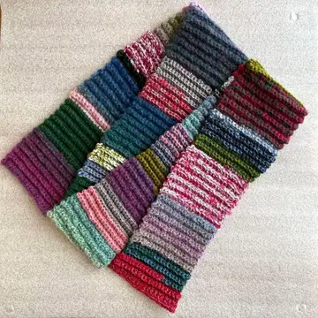 머플러 핸드메이드 손뜨개질 크로셰 뜨개질 1점