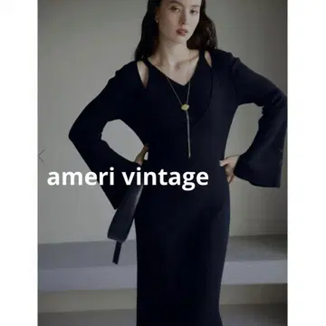 AMERI vintage LAYERED KNIT DRESS