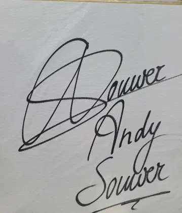 Andy Souwer 친필 사인 K-1 레어 희귀