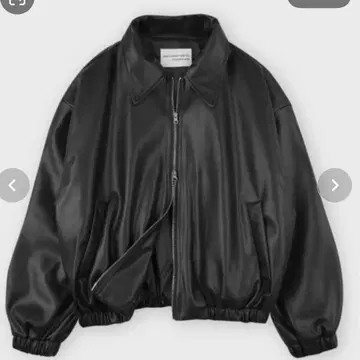 오버사이즈 가죽풍 자켓 (블랙) PLACE STUDIO